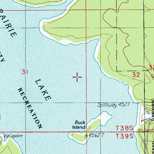 Topographic Map of Willow Creek, OR