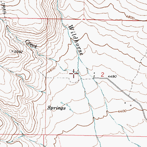 Topographic Map of Willow Creek, OR