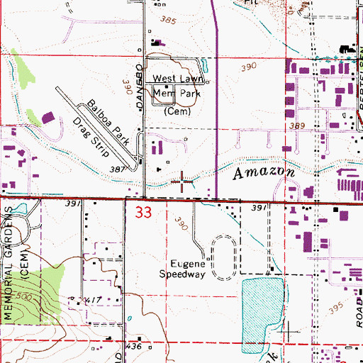 Topographic Map of Willow Creek, OR