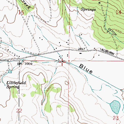 Topographic Map of Willow Creek, OR
