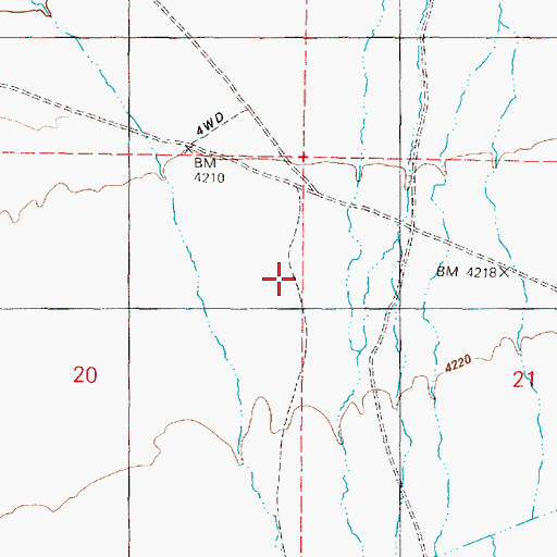 Topographic Map of Willow Creek, OR