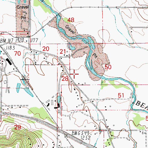Topographic Map of Willow Creek, OR