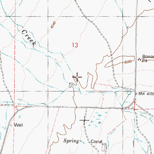 Topographic Map of Willow Creek, OR