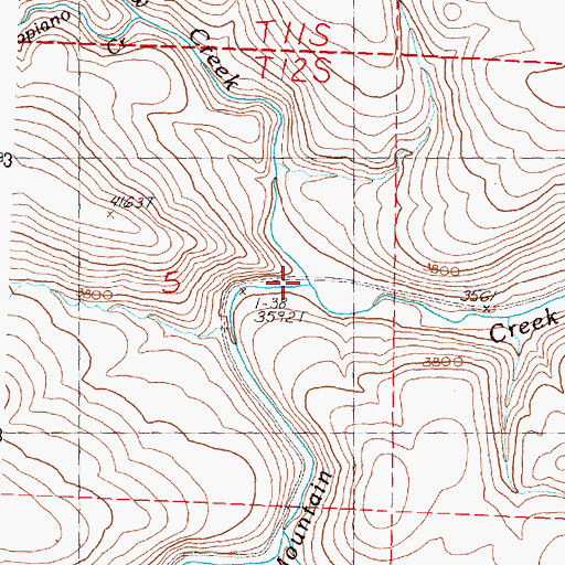 Topographic Map of Willow Creek, OR