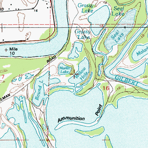 Topographic Map of Willow Hole, OR
