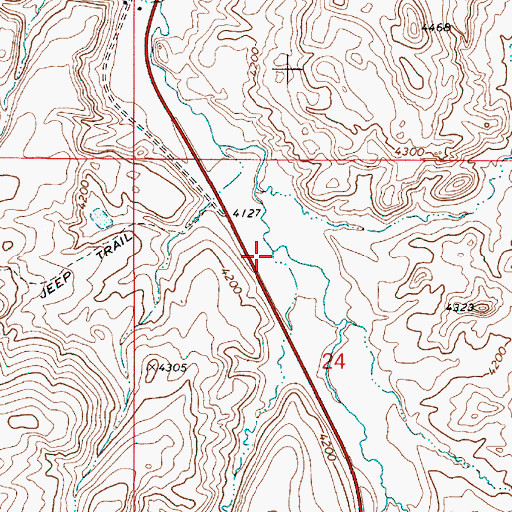 Topographic Map of Wilson Creek, OR
