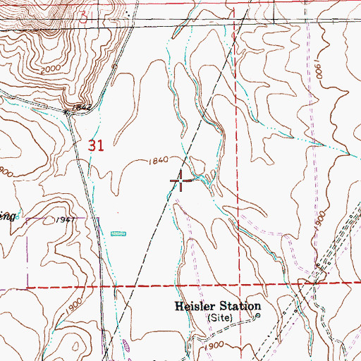 Topographic Map of Wilson Creek, OR