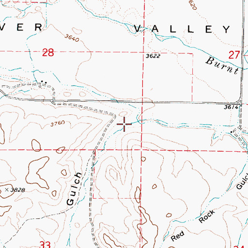 Topographic Map of Windless Gulch, OR