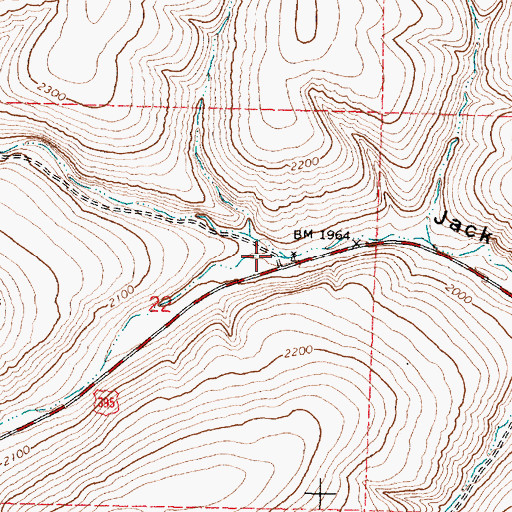 Topographic Map of Windmill Canyon, OR