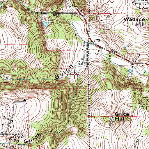 Topographic Map of Winslow Gulch, OR