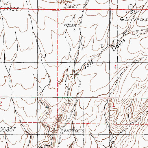 Topographic Map of Wiser Creek, OR