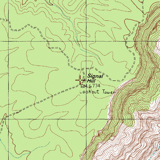 Topographic Map of Signal Hill, AZ