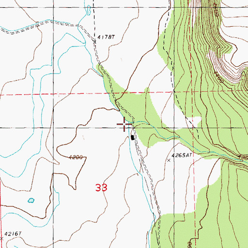 Topographic Map of Woolen Canyon, OR