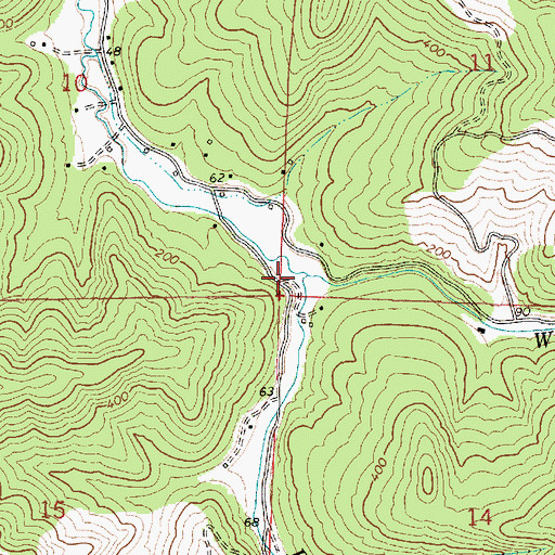 Topographic Map of Wren Smith Creek, OR