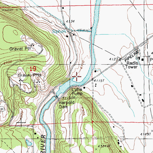 Topographic Map of Wright Creek, OR