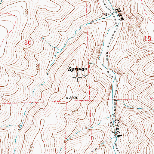 Topographic Map of Sevenmile Spring, OR