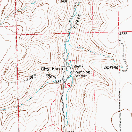 Topographic Map of Condon Water Supply Pump, OR