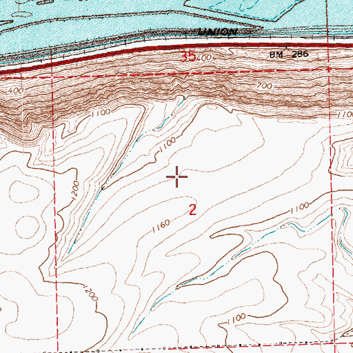 Topographic Map of Blalock Flat, OR