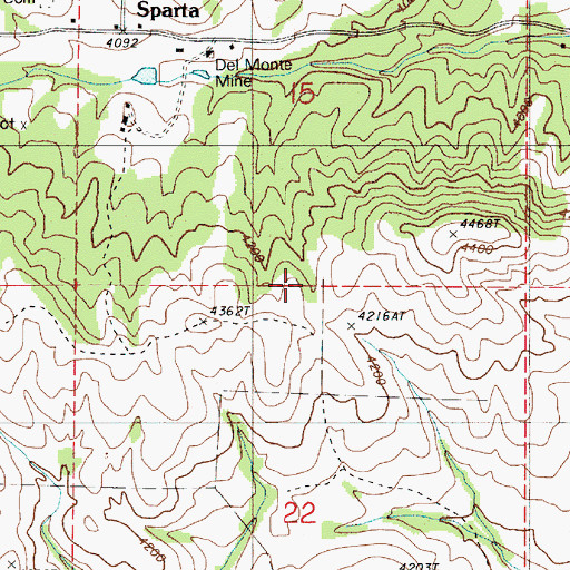 Topographic Map of Skin-it Gulch, OR