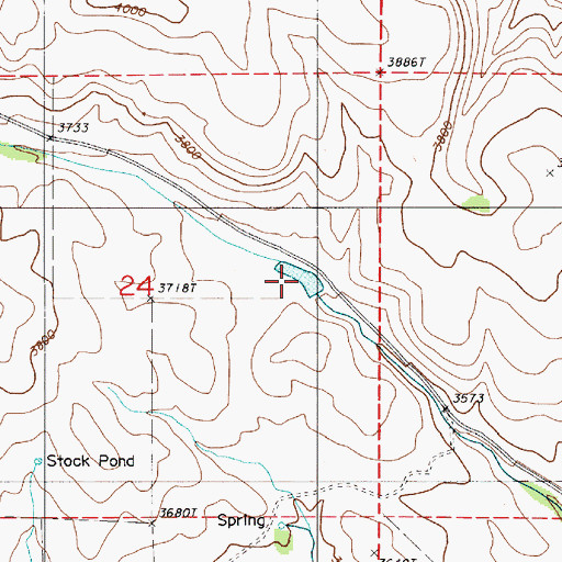 Topographic Map of Wyatt Reservoir, OR
