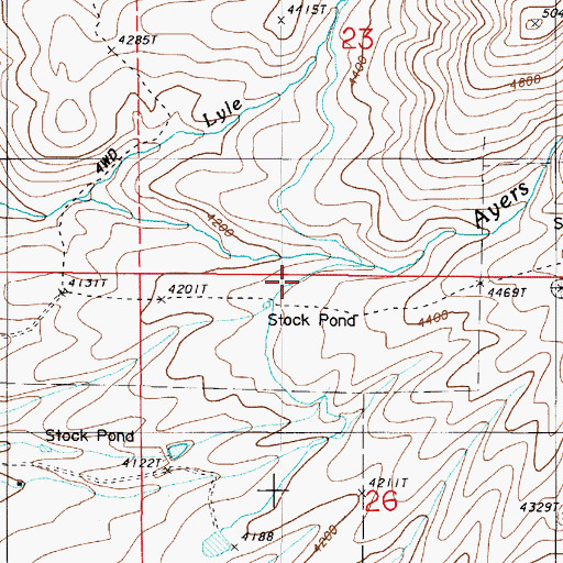 Topographic Map of Taylor Ditch, OR
