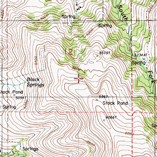 Topographic Map of Heater Creek, OR