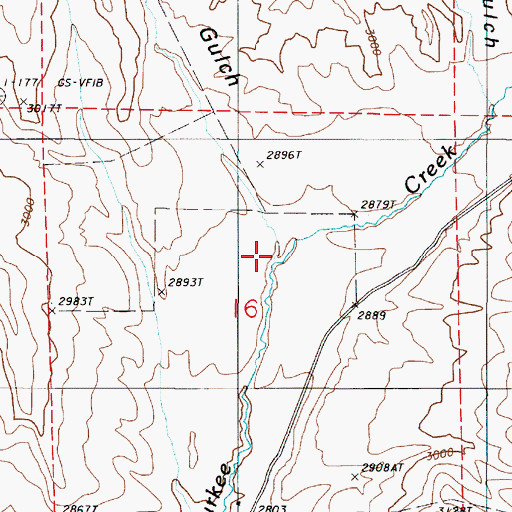 Topographic Map of Iron Gulch, OR