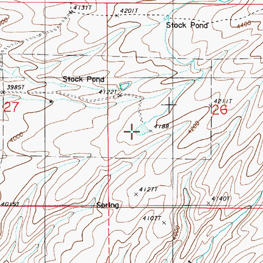 Topographic Map of Taylor Reservoir, OR