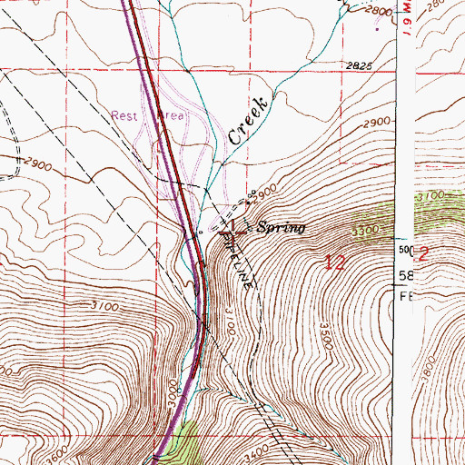 Topographic Map of Clay Spring, OR