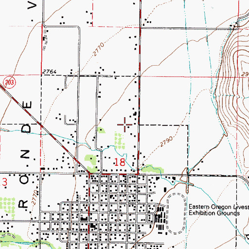 Topographic Map of Marion (historical), OR