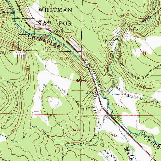 Topographic Map of Benson (historical), OR