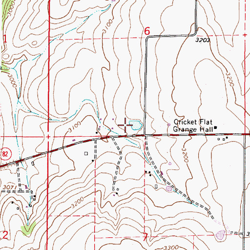 Topographic Map of Roulet Pond, OR