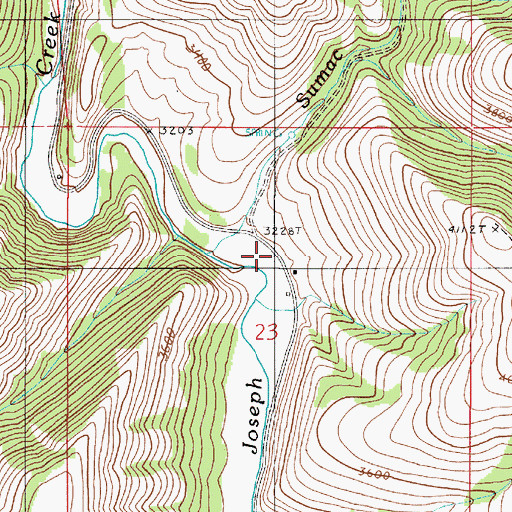 Topographic Map of Chico (historical), OR