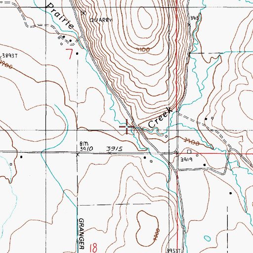 Topographic Map of Rocky Hollow, OR