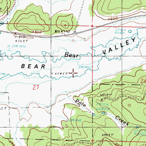 Topographic Map of Byron Ditch, OR