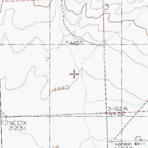Topographic Map of Gibson Creek, OR