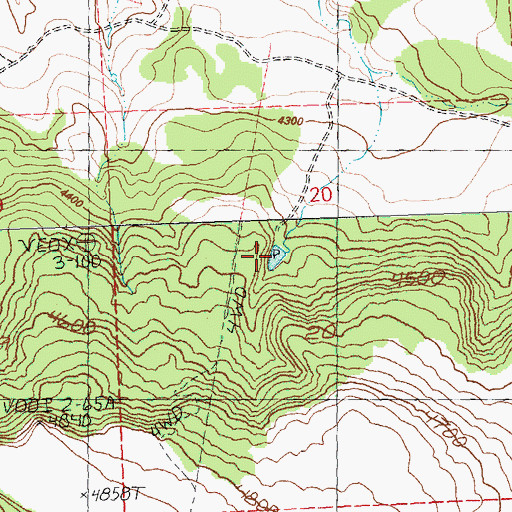 Topographic Map of Corner Reservoir, OR