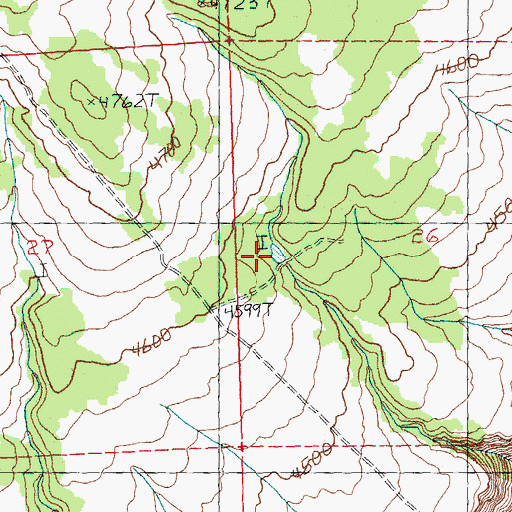 Topographic Map of Reservoir Number Six, OR