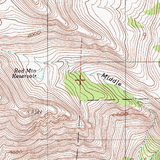 Topographic Map of Stein Basin, OR