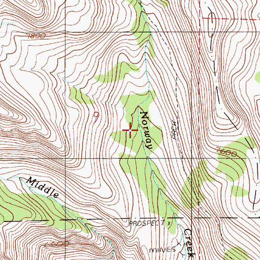Topographic Map of Norway Basin, OR