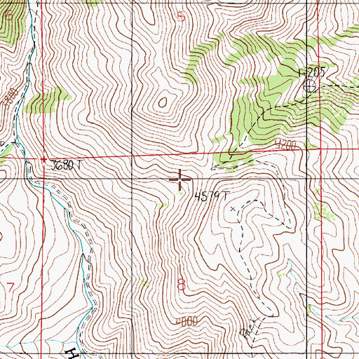 Topographic Map of Dean Pass, OR