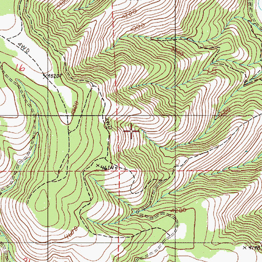 Topographic Map of Cement Spring (historical), OR