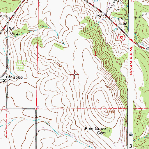 Topographic Map of Waller Reservoir 2, OR