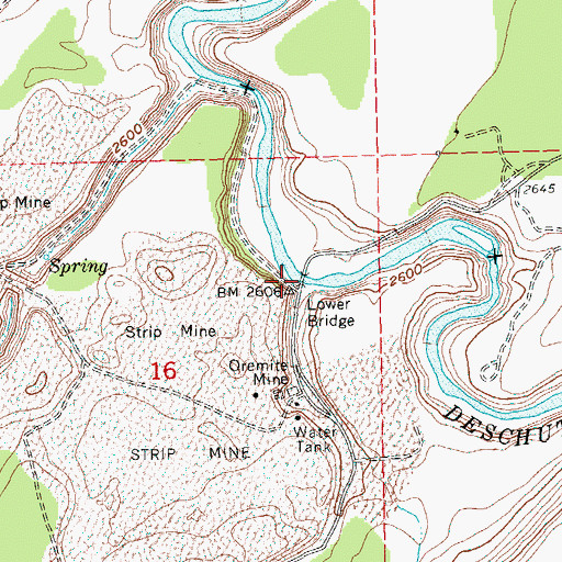 Topographic Map of Diatomite Mine Headquarters, OR