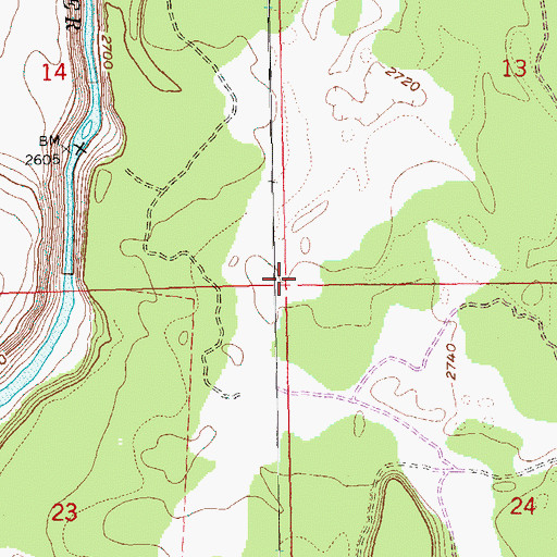 Topographic Map of Lateral J, OR