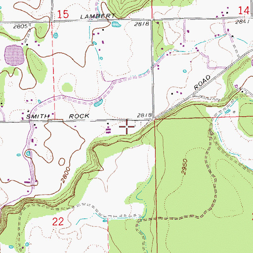 Topographic Map of Terrebonne Cemetery, OR