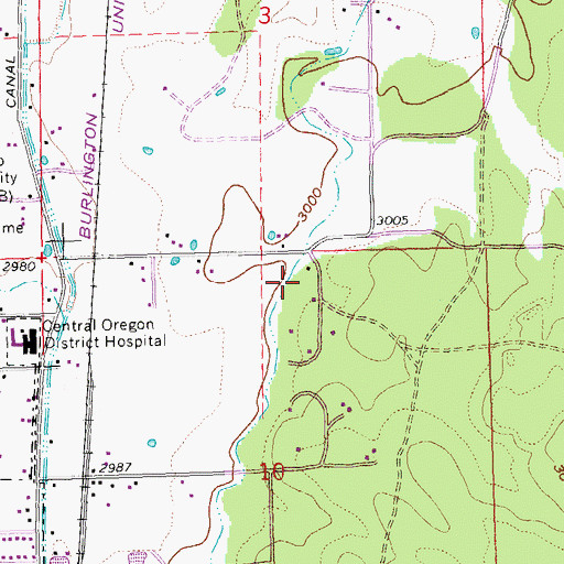 Topographic Map of Lateral E, OR