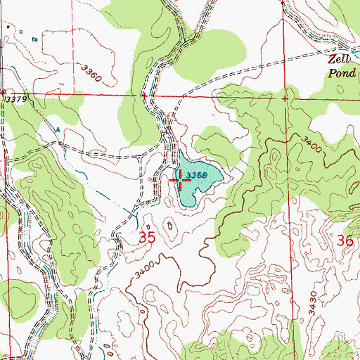 Topographic Map of Reynolds Pond, OR