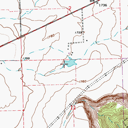Topographic Map of Gray Reservoir, OR