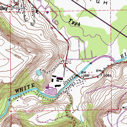 Topographic Map of Independent Order of Odd Fellows Cemetery, OR
